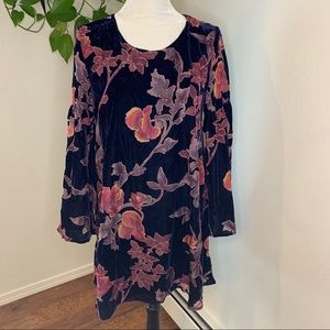 NWT California Moonrise Boho Velvet Dress.